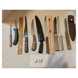 Vintage kitchen knifes