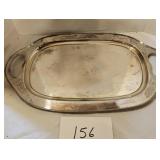 18" silver plated serving tray