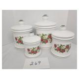 Strawberries Canister set Strawberries Canister set