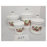 Strawberries Canister set