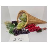 Cornucopia with fruits Cornucopia with fruits