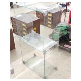 Glass display block shelves - 17x10x33