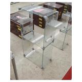 Glass display block shelves - 17x10x33