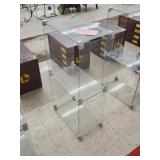 Glass display block shelves - 17x10x33