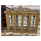 VINTAGE SOLID WOOD DISPLAY CASE