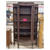 VINTAGE WOODEN CURIO CABINET; NO GLASS