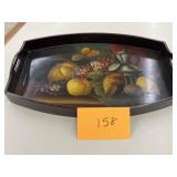 HAND PAINTED WOODEN FRUIT TRAY