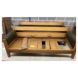 TUFFED OUTDOOR FUTON; 80x30x30