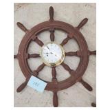 Wagon wheel clock - schatz - 30"