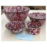 (4) PC ENAMELWARE SET