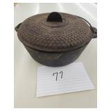 Antique Cast iron pot with Lid