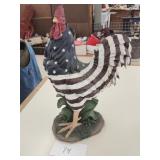 Patriotic Rooster Decor - 20"