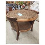 Rope braided round table- 20 diam x24 tall