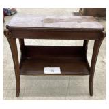 24x12x23 Vintage end table with shelf