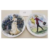 Porcelain de Limoges France Signed plates