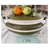 Vintage Arnart Garden Harvest Soup Tureen, Lid