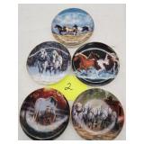 Wild wings  collectible horse plates