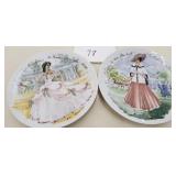 Porcelain de Limoges France Signed plates