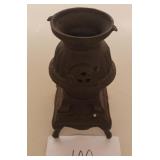 Vintage cast iron pot belly stove 