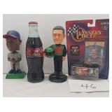 Bobble Heads, Nascar and a coca cola