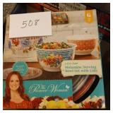Pioneer Woman 6 piece Melamine serving bowl set Pioneer Woman 6 piece Melamine serving bowl set