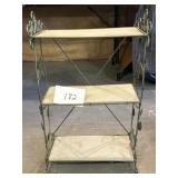 Metal Wire Green Vine 3 Tier Shelf 18x9x29