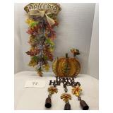 HARVEST DECOR; WIND CHIME & MORE HARVEST DECOR; WIND CHIME & MORE