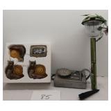 Solar lights & candle holder Solar lights & candle holder