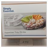 Simply Essential Appetizer Tray on Ice 15x11x6 Simply Essential Appetizer Tray on Ice 15x11x6