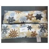 (2) HEDAYA HOME CHRISTMAS PILLOWS - 32"