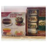 SERVING TRAY & BOWL; SOUP GIFT SET