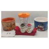 Snowmen salt & pepper shakers Plus Snowmen salt & pepper shakers Plus
