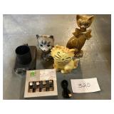 Cat PiggyBank;Stocking Hangers; & More Cat PiggyBank;Stocking Hangers; & More