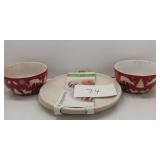 Microwave plates, 2 cereal bowls Microwave plates, 2 cereal bowls