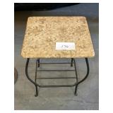 Outdoor End Table Floral Design 18x18x21 Outdoor End Table Floral Design 18x18x21