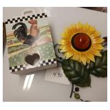 Rooster box, garden solar sunflower Rooster box, garden solar sunflower