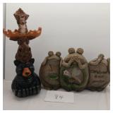 Garden frogs, bear moose squirrel outdoor bird Garden frogs, bear moose squirrel outdoor bird