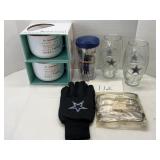 COWBOYS GLOVES; SOUP CUPS & MORE