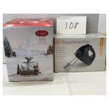 LIGHT UP FOUNTAIN; TOAST MASTER MIXER LIGHT UP FOUNTAIN; TOAST MASTER MIXER