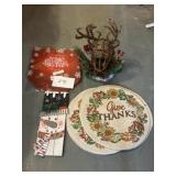 Reindeer Tabletop Decor; Table Place Mats; & More