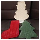 Melamine Christmas Serving Platters