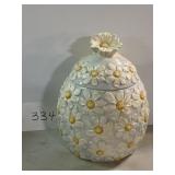 Daisy Spring Cookie Jar Handpainted Daisy Spring Cookie Jar Handpainted
