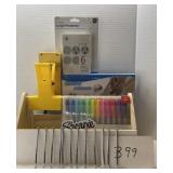 MIXED LOT; SHARPIES; SURGE PROTECTOR & MORE