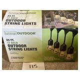 Luminary outdoor string lights