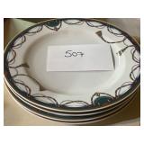 Set of (4) Apollo porcelain plates Set of (4) Apollo porcelain plates
