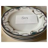 Set of (4) Apollo porcelain plates