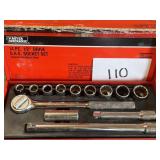 Master mechanic 14 pc 1/2" drive socket set