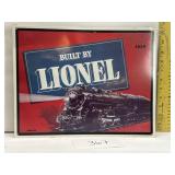 Aluminum built by Lionel sign Aluminum built by Lionel sign