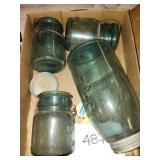 Blue glass ball mason jars Blue glass ball mason jars