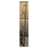 Lot of (4) fishing rods Lot of (4) fishing rods